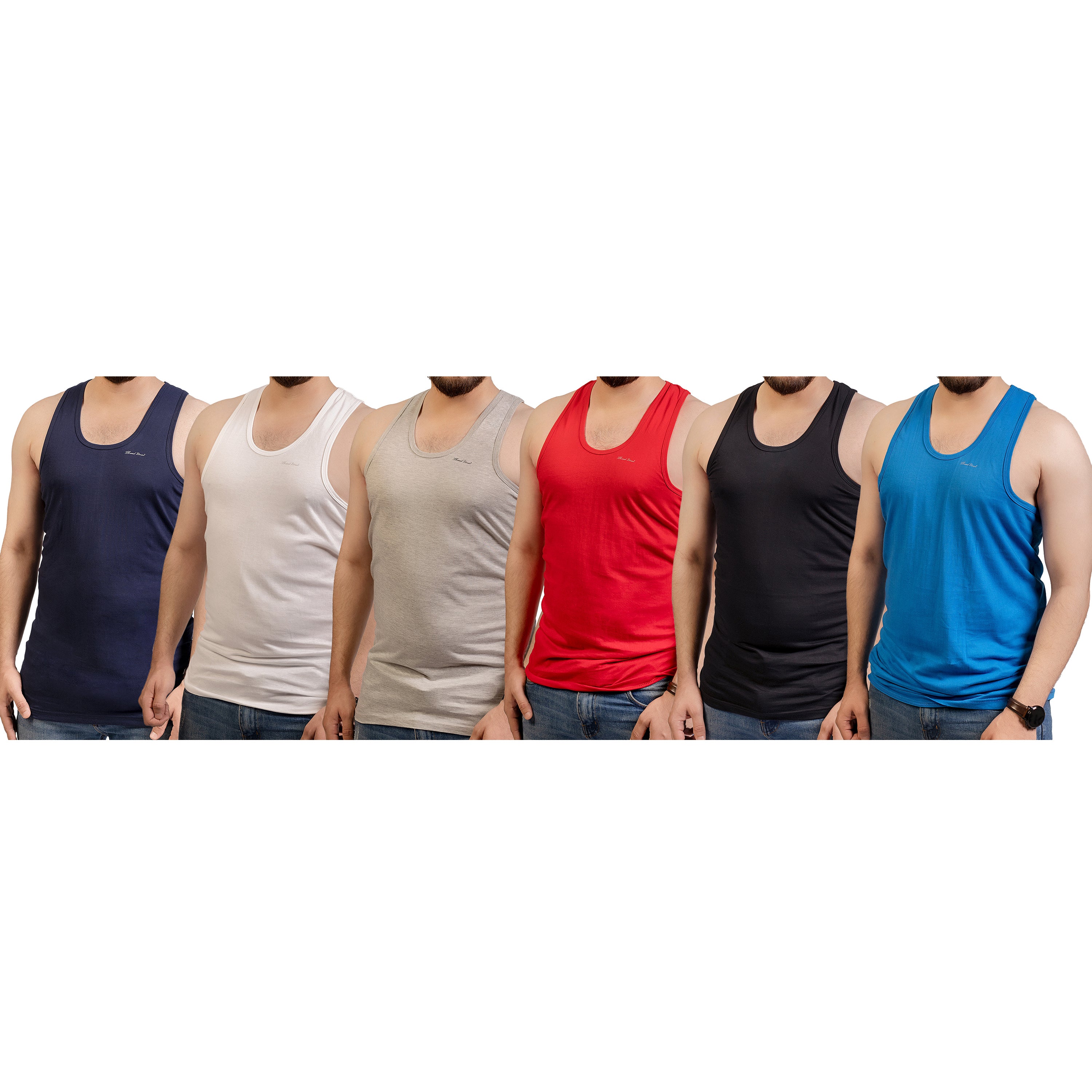 Men Cotton Vests Muscle fit vest Pack of 6