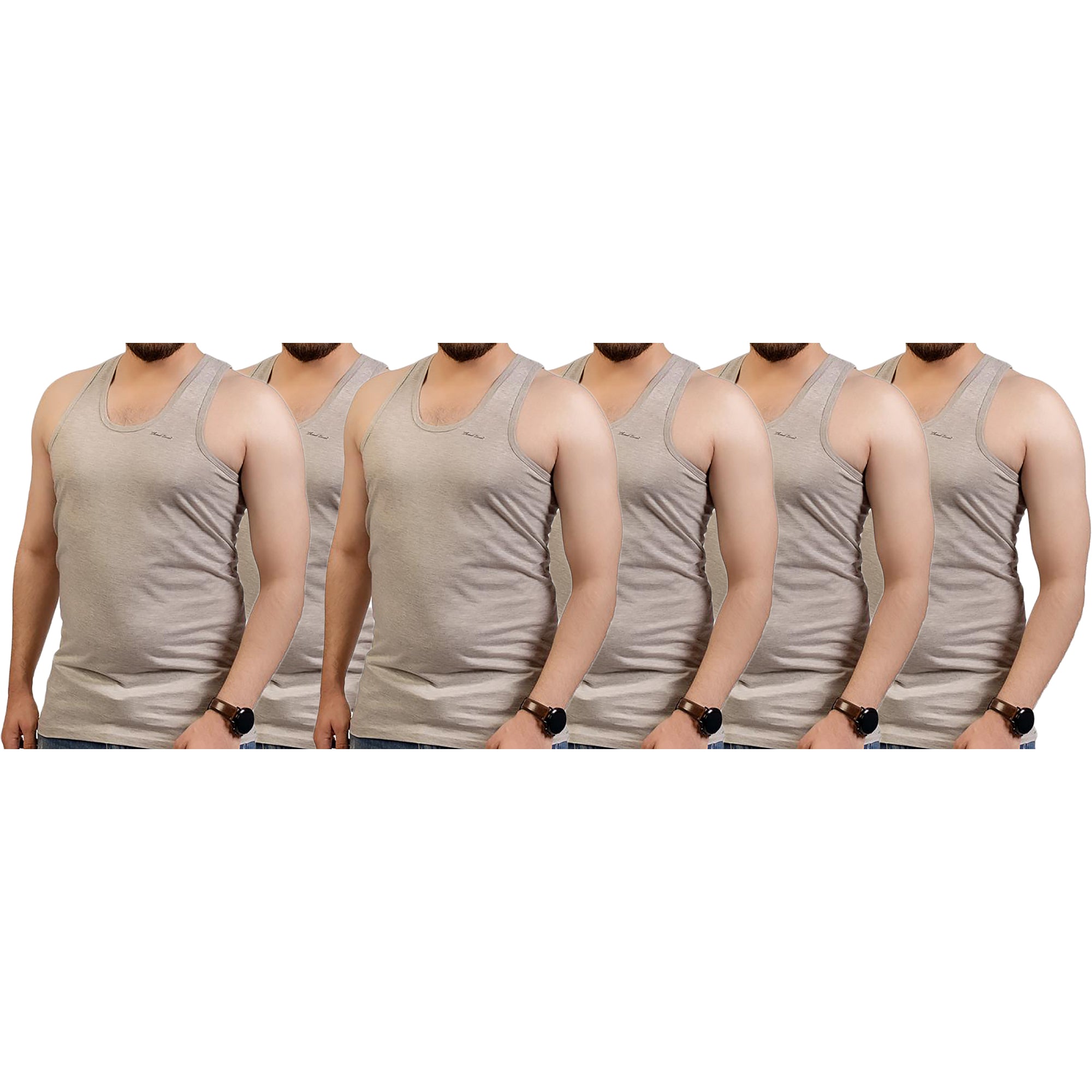 Men Vest Muscle Fit Vest (Pack of 6)