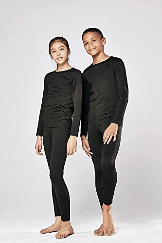 Kids Thermal Base Layer Set Winter Warm Underwear Full Set Long John Bottom and Long Sleeve Top