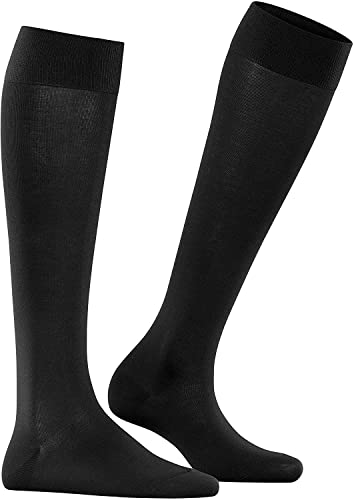 Women's Thermal Knee High Plain Solid Black Socks (Pack of 2)