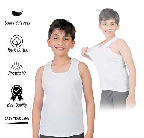 Boys/Girls Kids Tank Tops Sleeveless Vests Undershirts (Pack of 5)